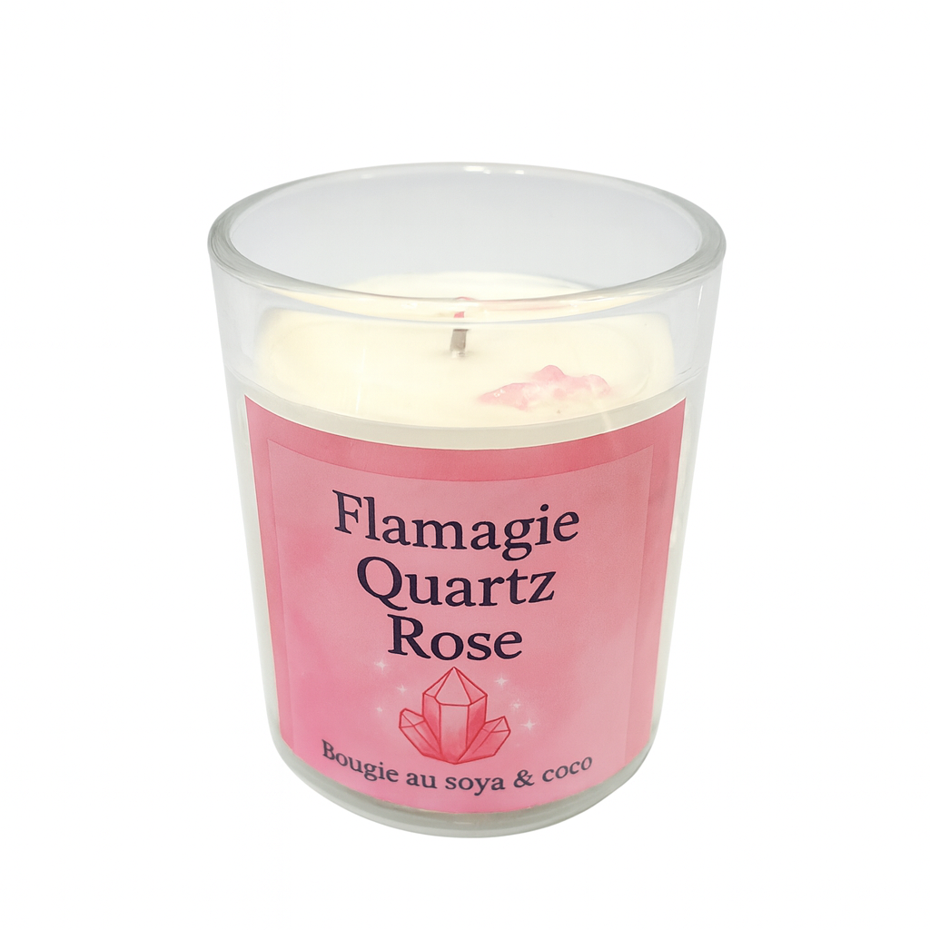 Bougie Quartz Rose 4oz