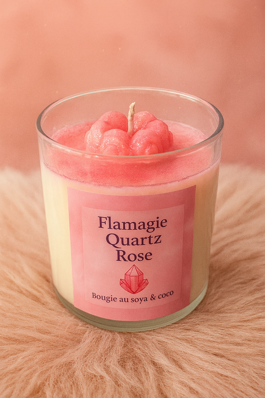 Bougie Quartz Rose