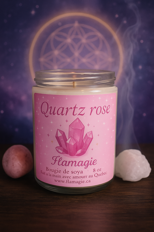 Bougie – Quartz rose