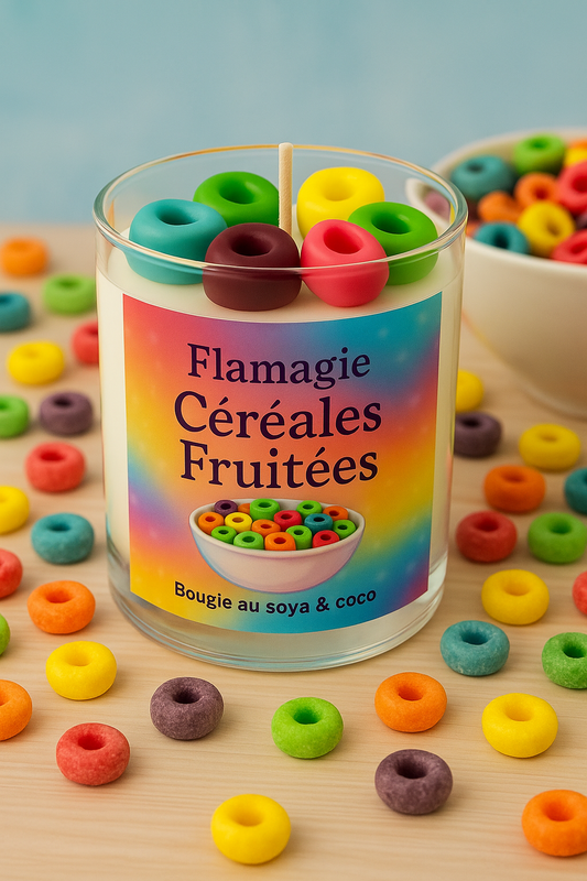 Bougie gourmande – Céréales Fruitées
